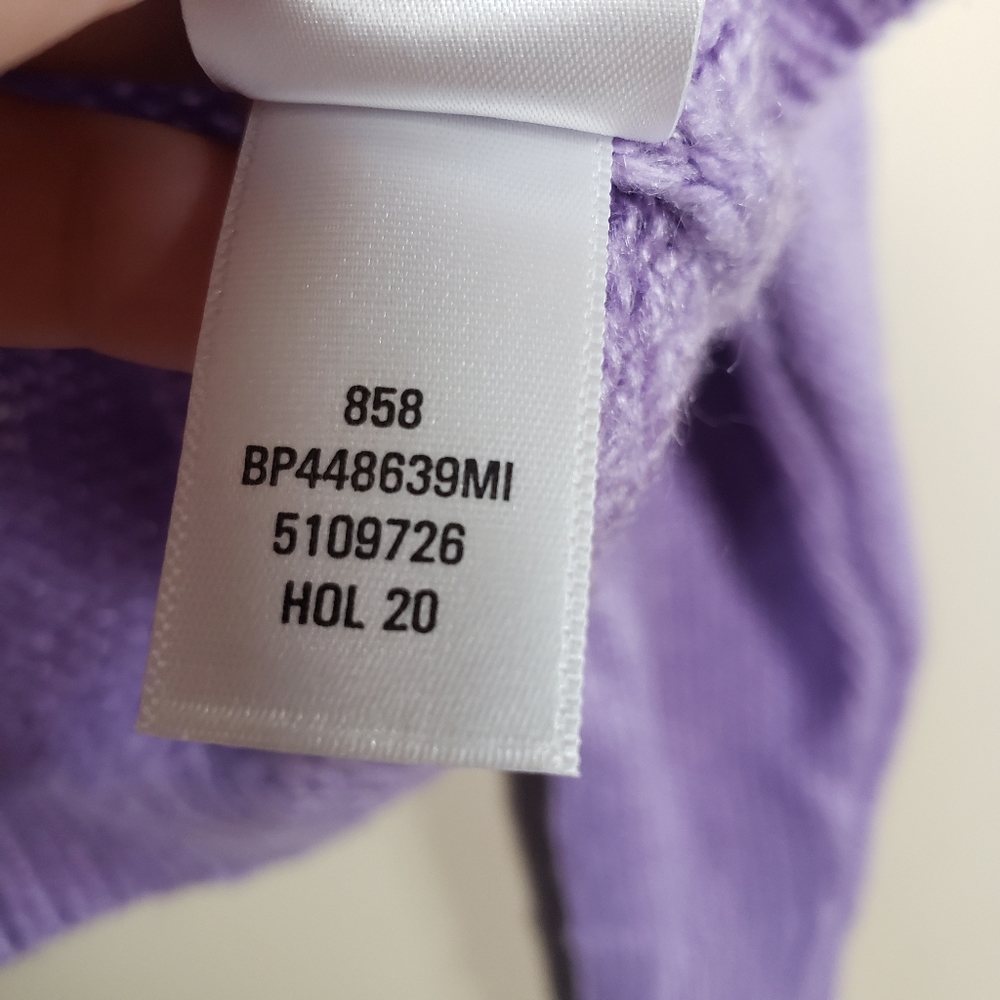 Bp knit v neck dropped sweater purple S - Picture 5 of 5